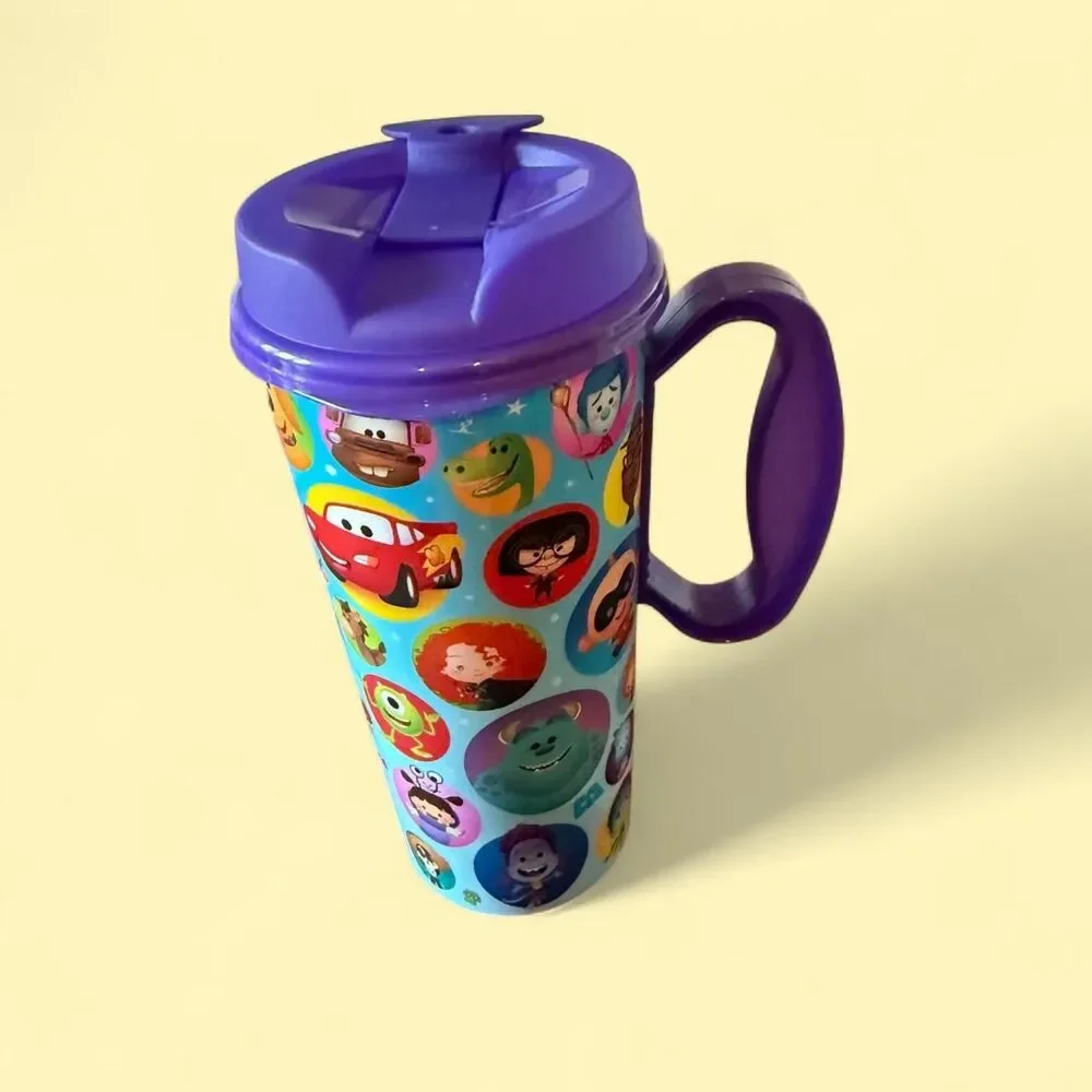 Disney Mug OS Purple Pixar Walt Disney World Refillable Travel Tumbler Cup